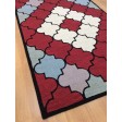 Handmade Wool Modern Red/ Ivory 5x8 lt1300 Area Rug