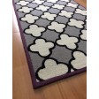 Handmade Wool Modern Gray/ Ivory/ Pink 5x8 lt1348 Area Rug