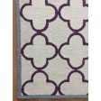 Handmade Wool Modern Ivory/ Purple 5x8 lt1408 Area Rug