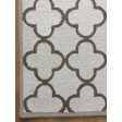 Handmade Wool Modern Ivory/ Brown 5x8 lt1428 Area Rug