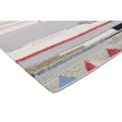 Modern Dhurrie Wool Multi Color 4' x 6' Rug