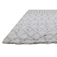 Modern Hand Knotted Wool Grey 5' x 7' Rug