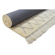 Modern Hand Tufted Wool Ivory 5' x 8' Rug