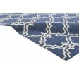 Modern Hand Tufted Wool Blue 5' x 8' Rug