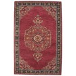 Traditional-Persian/Oriental Hand Tufted Wool Red 5' x 8' Rug