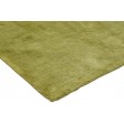 Modern Handloom Silk (Silkette) Green 2' x 3' Rug