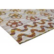 Modern Jacquard Loom Silk (Silkette) Grey 5' x 8' Rug