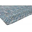Modern Jacquard Loom Silk (Silkette) Blue 5' x 8' Rug