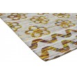 Modern Jacquard Loom Silk (Silkette) Grey 5' x 8' Rug