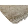 Modern Hand Knotted Wool Brown 2' x 3' Rug