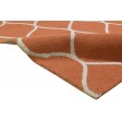 Modern Hand Tufted Wool Orange 5' x 7' Rug