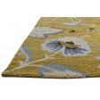 Modern Hand Tufted Wool Gold 5' x 8' Rug