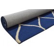 Modern Hand Tufted Wool Blue 5' x 7' Rug