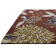 Modern Hand Tufted Wool Rust 5' x 8' Rug