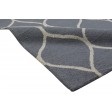 Modern Hand Tufted Wool Grey 5' x 8' Rug