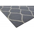 Modern Hand Tufted Wool Grey 5' x 8' Rug