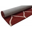 Modern Hand Tufted Wool Red 5' x 7' Rug