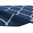 Modern Hand Tufted Wool Blue 5' x 7' Rug