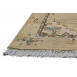 Traditional-Persian/Oriental Hand Knotted Wool / Silk (Silkette) Beige 3' x 6' Rug