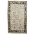 Traditional-Persian/Oriental Hand Knotted Wool / Silk (Silkette) Grey 5' x 8' Rug