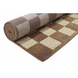 Modern Hand Knotted Wool Brown 6' x 9' Rug