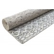 Modern Hand Knotted Silk Grey 6' x 8' Rug