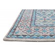 Modern Hand Knotted Silk Blue 5' x 8' Rug