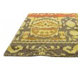 Modern Hand Knotted Silk Gold 5' x 8' Rug