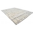 Modern Hand Knotted Silk Cream 5' x 7' Rug