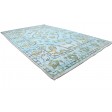 Traditional-Persian/Oriental Hand Knotted Silk Blue 5' x 8' Rug