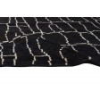 Modern Hand Knotted Silk Black 5' x 7' Rug