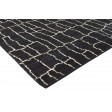 Modern Hand Knotted Silk Black 5' x 7' Rug