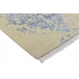 Modern Hand Knotted Wool / Silk (Silkette) Beige 2'6 x 8' Rug