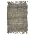 Modern Hand Knotted Jute Charcoal 2' x 3' Rug