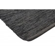 Modern Hand Woven Leather Cowhide Charcoal 2' x 3' Rug