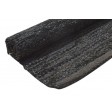 Modern Hand Woven Leather Cowhide Charcoal 2' x 3' Rug