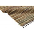 Modern Hand Woven Leather Cowhide Brown 2' x 3' Rug