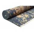 Modern Hand Knotted Wool Silk Blend Blue 6' x 9' Rug