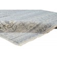 Modern Hand Knotted Wool Silk Blend Charcoal 6' x 9' Rug