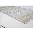 Transitional Hand Knotted Wool Silk Blend Charcoal 6' x 9' Rug