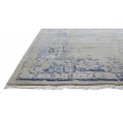 Modern Hand Knotted Wool / Silk Silver 6' x 9' Rug