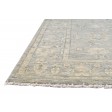 Distressed Look Hand Knotted Wool Grey 5' x 8' Rug