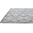 Modern Hand Knotted Wool Silk Blend Blue 8' x 10' Rug