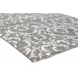 Modern Hand Knotted Wool Silk Blend Charcoal 5' x 8' Rug