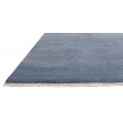 Modern Hand Knotted Wool Blue 6' x 9' Rug
