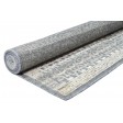 Modern Hand Knotted Wool Silk Blend Charcoal 5' x 8' Rug