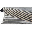 Modern Hand Woven Wool Black 5' x 8' Rug