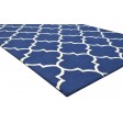 Modern Hand Tufted Wool Blue 5' x 8' Rug