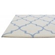 Modern Hand Tufted Wool Ivory 5' x 8' Rug