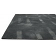 Modern Hand Tufted Wool Black 5' x 8' Rug